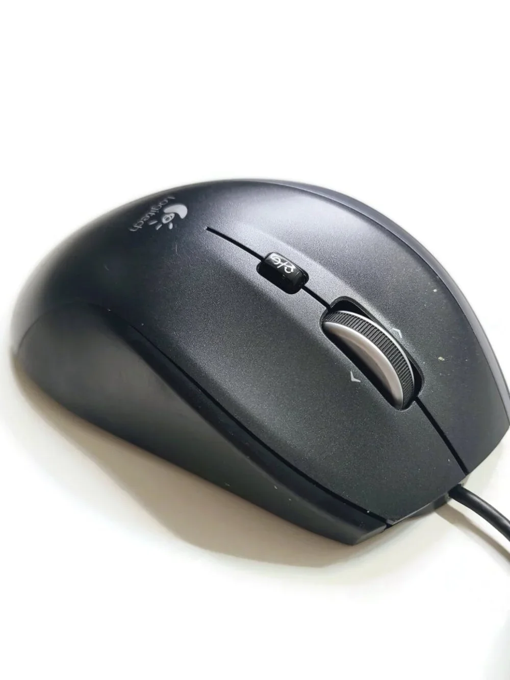 Logitech M500 USB Optical 7 Button Mouse Black Performance Laser M-U0007 WORKS